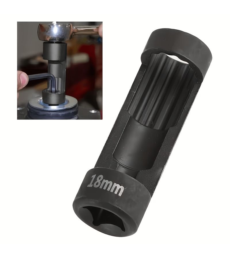 24mm Strut Nut Removal Socket Twelve Point Chrome Vanadium Steel 12 Inch Drive - Image 5
