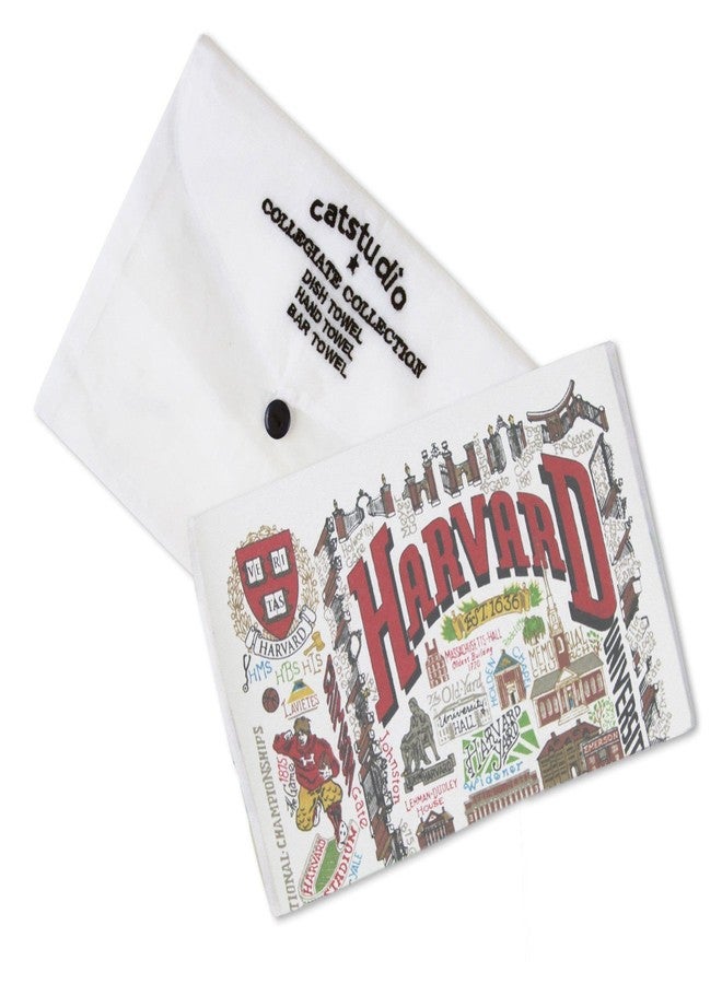 Catstudio Dish Towel, Harvard University Crimson Hand Towel - Collegiate Kitchen Towels for Harvard Fans - Perfect Graduation Gift, Gift for Students, Parents and Alums - Image 2