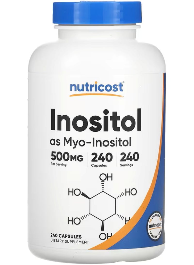 نوتريكوست‏, إينوزيتول في صورة ميو - إينوزيتول ، 500 ملجم ، 240 كبسولة - Image 1