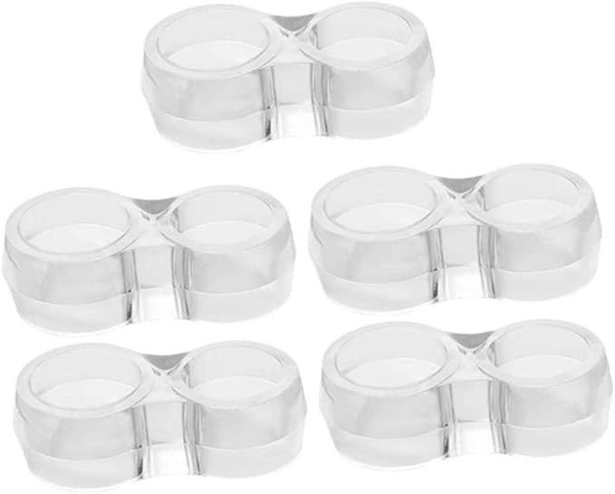 5 Piece PVC Door Handle Wall Protectors Door Stopper Bumpers Noise Reduction Set - Image 1