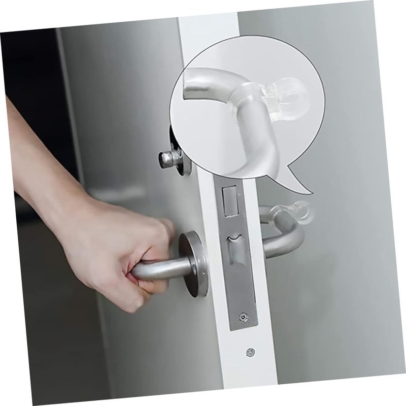 5 Piece PVC Door Handle Wall Protectors Door Stopper Bumpers Noise Reduction Set - Image 4