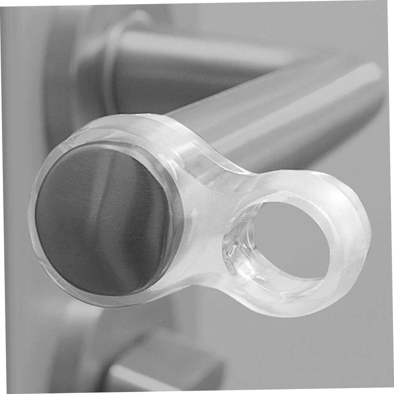 5 Piece PVC Door Handle Wall Protectors Door Stopper Bumpers Noise Reduction Set - Image 3