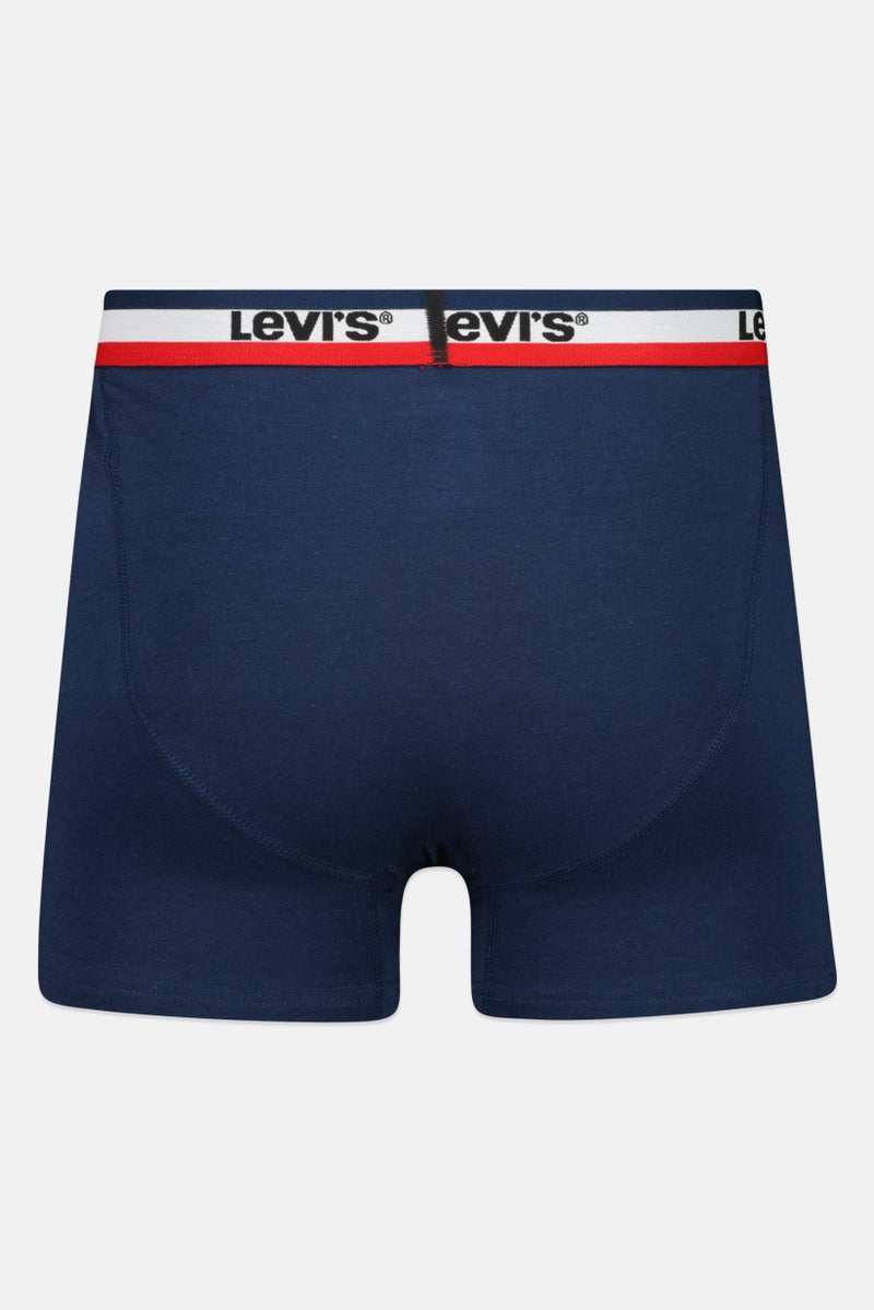 Men 4 Pieces Brand Logo Boxer Brief, Multicolor