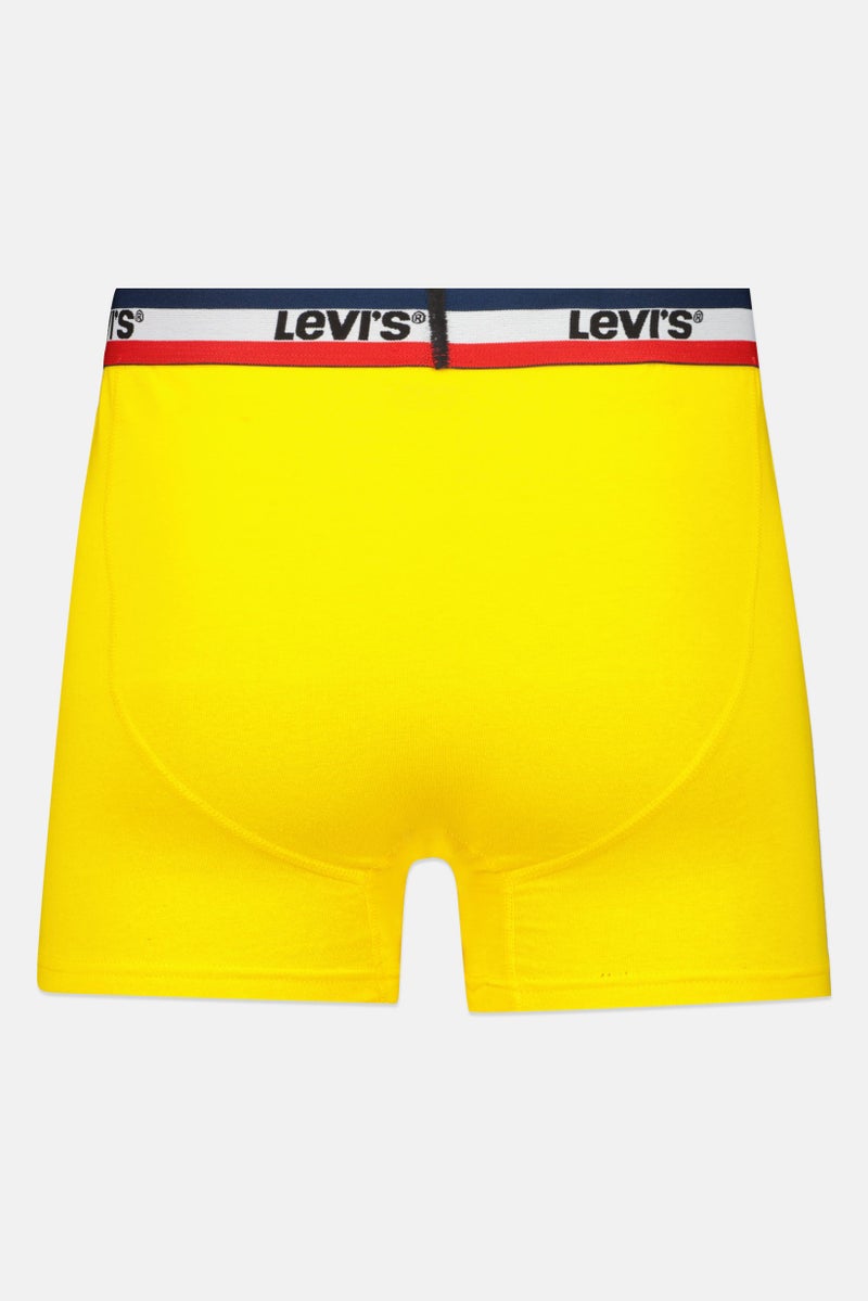 Men 4 Pieces Brand Logo Boxer Brief, Multicolor