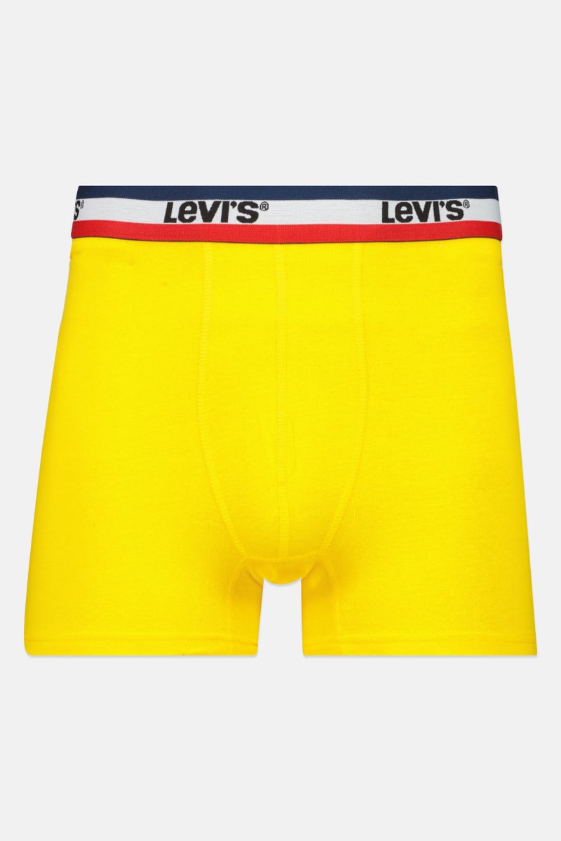 Men 4 Pieces Brand Logo Boxer Brief, Multicolor