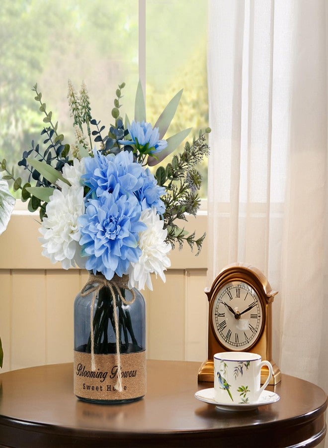 Leftover Fake Flowers in Vase,Artificial Flowers in Vase,Table Centerpieces for Dining Room,Flower Centerpieces for Tables,Faux Flowers for Kitchen Decor,Coffee Table Decor… - Image 2