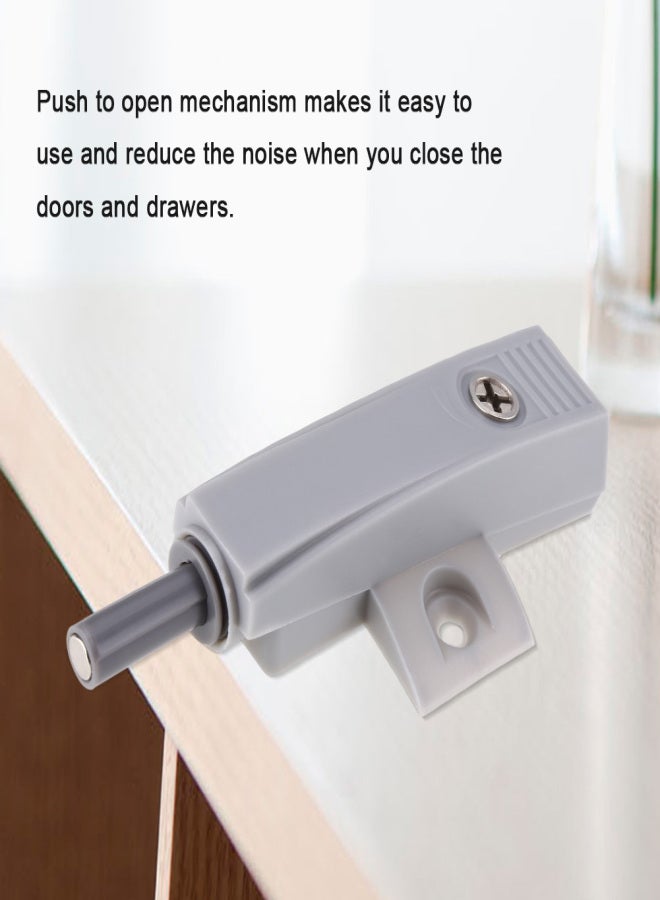 Cupboard Drawer Cabinet Door Latch Push to Open System Damper Buffer Catch No Handle Gray Color - Image 4