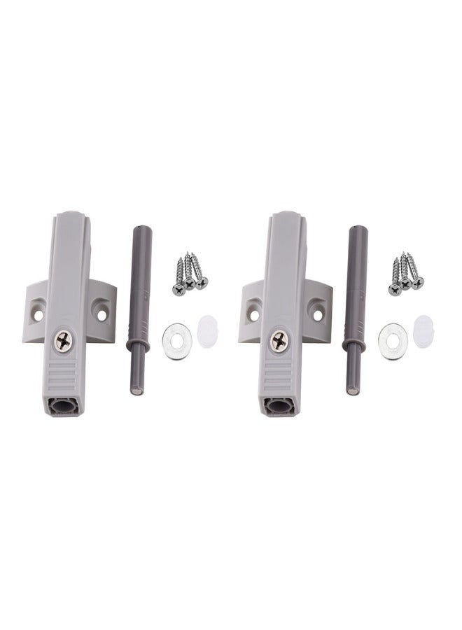 Cupboard Drawer Cabinet Door Latch Push to Open System Damper Buffer Catch No Handle Gray Color - Image 1