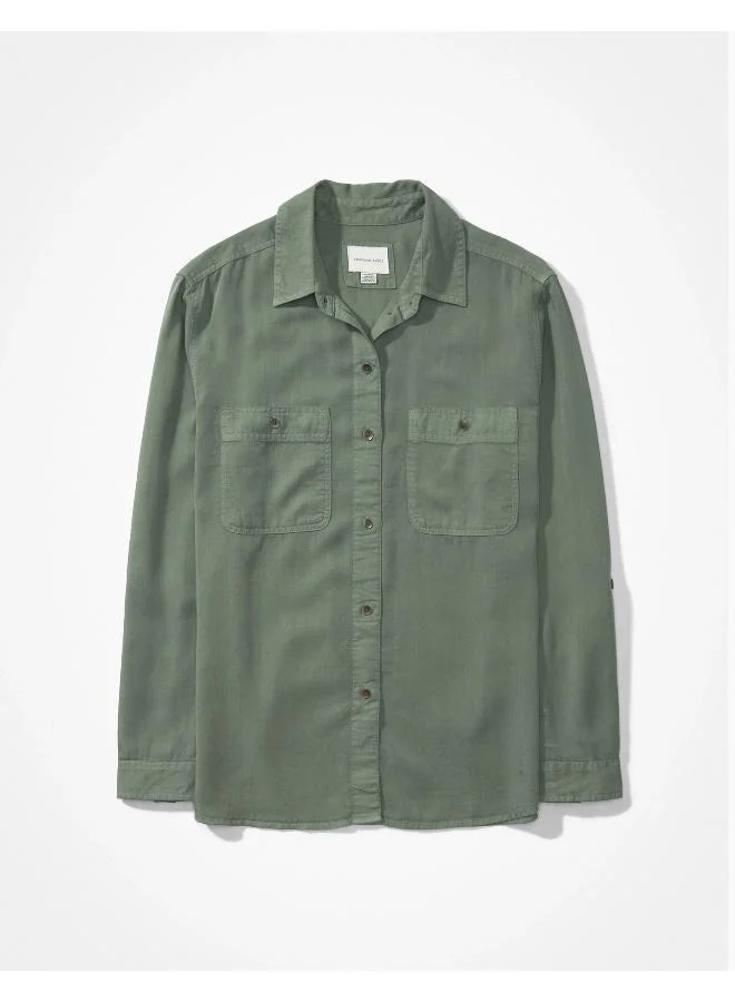 American Eagle Pocket Detail Button Down Shirt