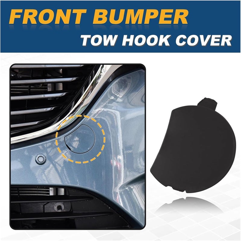 QASULER Front Bumper Tow Hook Cover for Mazda 6 Atenza - Image 4