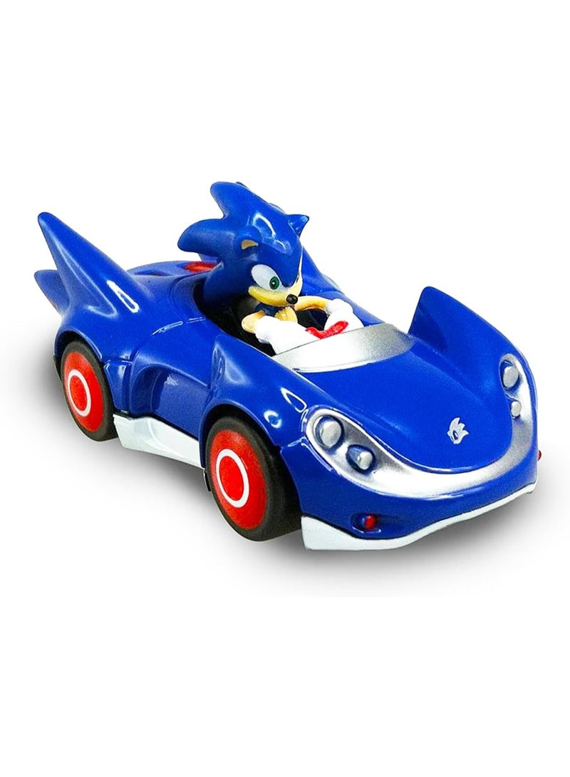كاريرا Sonic the Hedgehog Diecast Toy Race Car | Sonic Race Car Set for Kids, Boys - Image 2