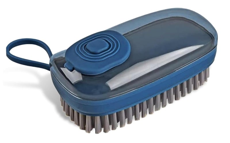 ROKTRY Cloth Cleaning Brush Soap Dispenser Scrub Cleaning Brush Household Cleaning Tools Washing Brush for Laundry Cloth Shoe, Good Scrubber Cleaner for Bathroom Kitchen Tub Shower Sink Carpet-Multi - Image 4