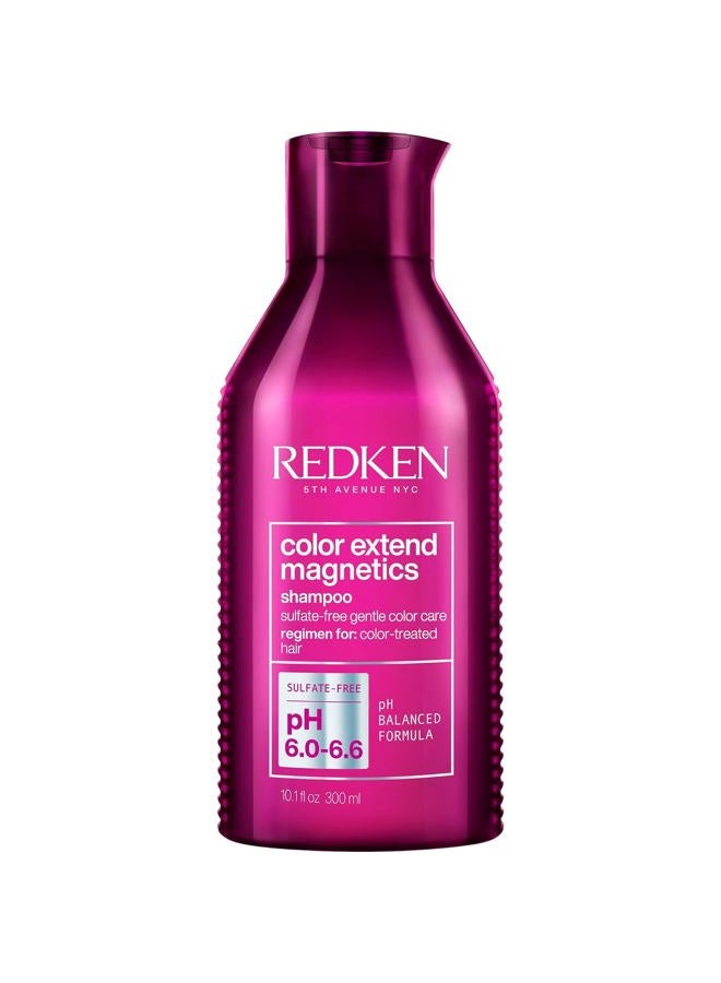 REDKEN شامبو ريدكين كولور إكستند ماجنتكس | للشعر المصبوغ | ينظف ويحمي اللون بلطف | يحتوي على الأحماض الأمينية | خالٍ من الكبريتات | 10.1 أونصة سائلة (عبوة واحدة) - Image 1
