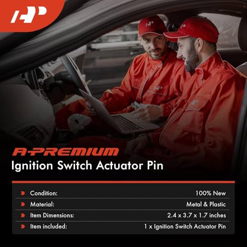 A-Premium Ignition Switch Actuator Pin Compatible with Jeep Wrangler 1997-2006, Liberty 2002-2007, Cherokee 1997-2001, Grand Cherokee 1999-2004 & Chrysler Sebring, PT Cruiser & Dodge Neon & Plymouth - Image 2