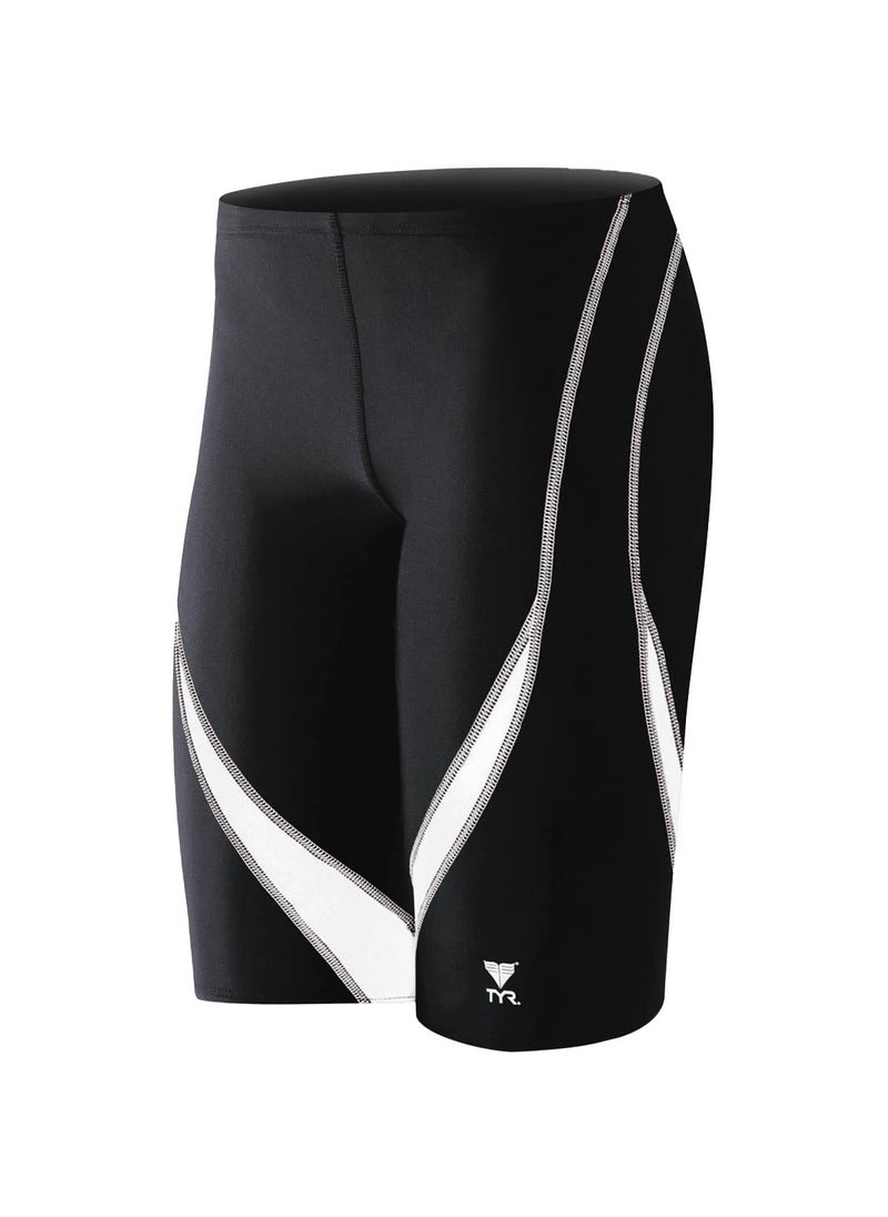 TYR TYR Men's Standard Alliance Splice Jammer Swimsuit, Black/Red, 38  - Image 5