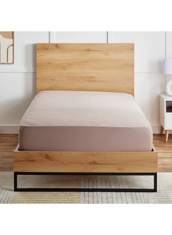 Home Box Ferum Micro Jersey Twin Fitted Sheet 200 x 30 x 120 cm