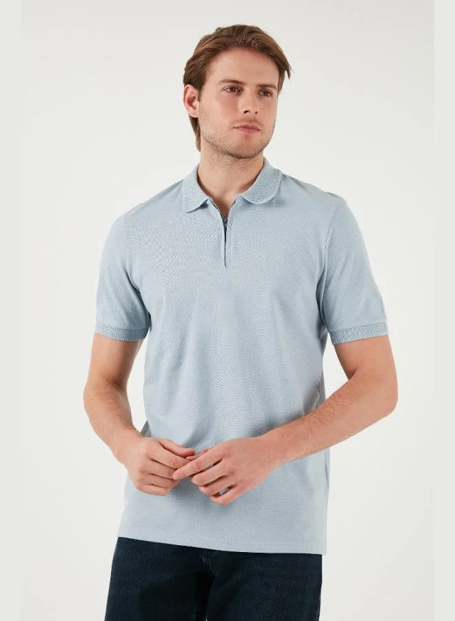 Buratti  Buratti Cotton Regular Fit Half Zipper Polo Collar T Shirt Men's Polo Collar T-Shirt 5901029 for Men | Best Price UAE