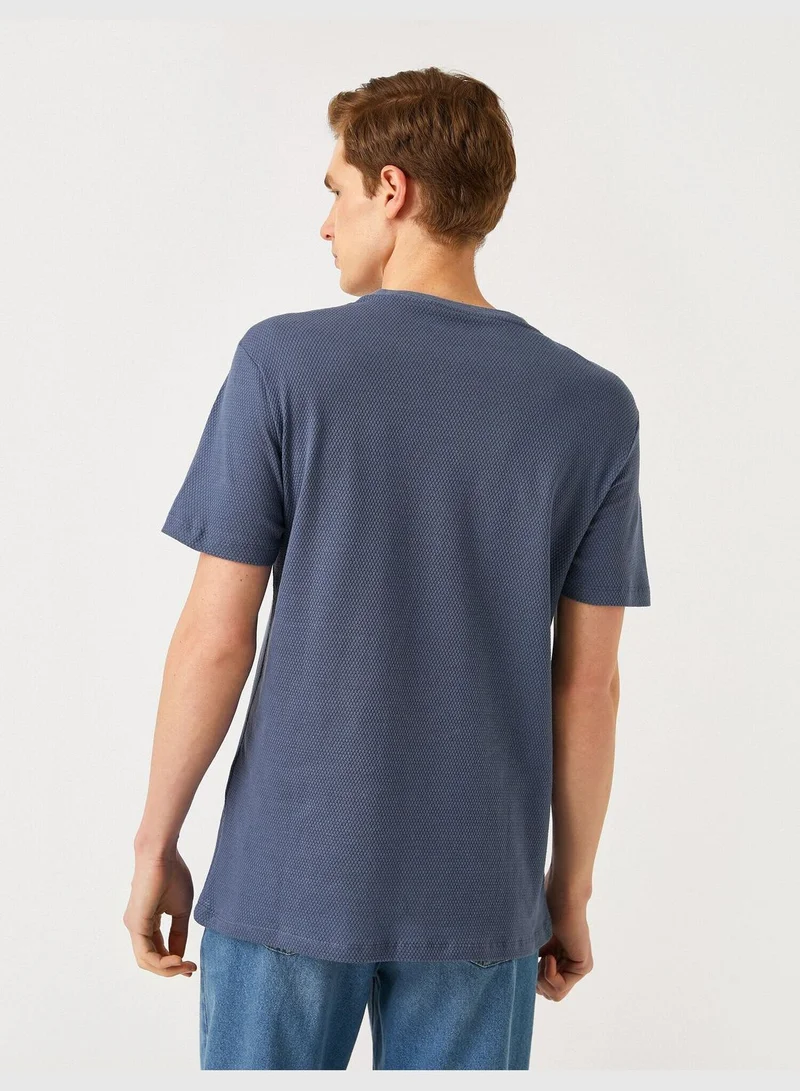 KOTON Slim Fit Tissued T-Shirt