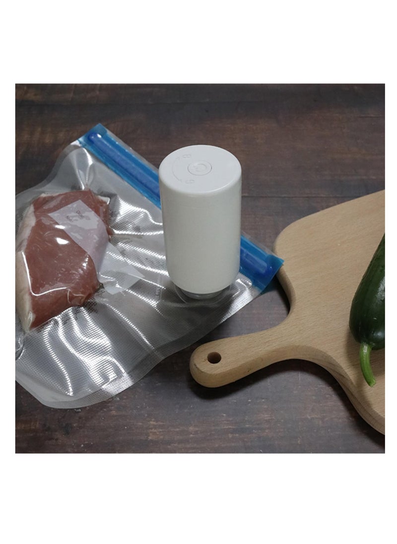 Excefore Portable Food Sealer, Multifunctional Vacuum Food Sealer Machine with LED Indicator, Durable Air Pump, Effective Food Vacuum Sealer, for Snacks Freshness, Zipper Bags, Cookies  - Image 3