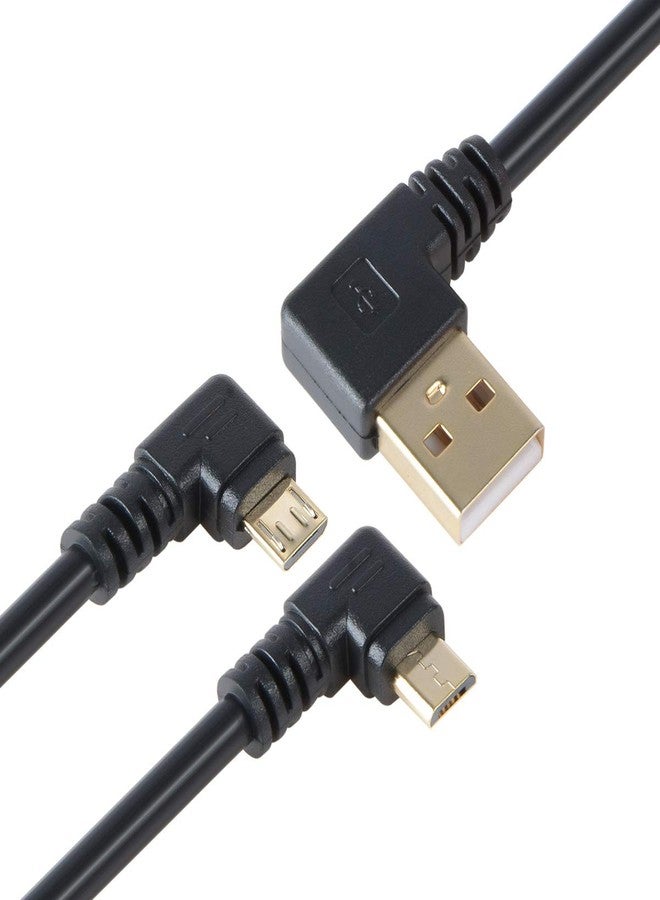 TENINYU Combo-Pack Left/Right Angle USB Cable 5.5 Inches for TV Stick and Power Bank - 90 Degree USB to Micro USB Cable for Roku TV Stick and More - Image 5