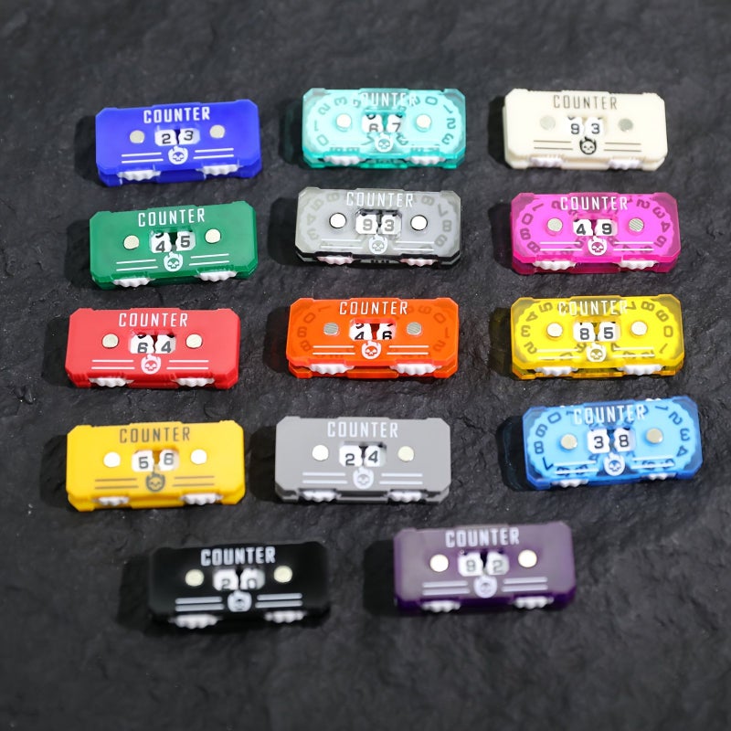 عداد رقمي مزدوج من الأكريليك ثلاثي الطبقات فاخر للعبة اللوحية CEDH TCG - Image 5