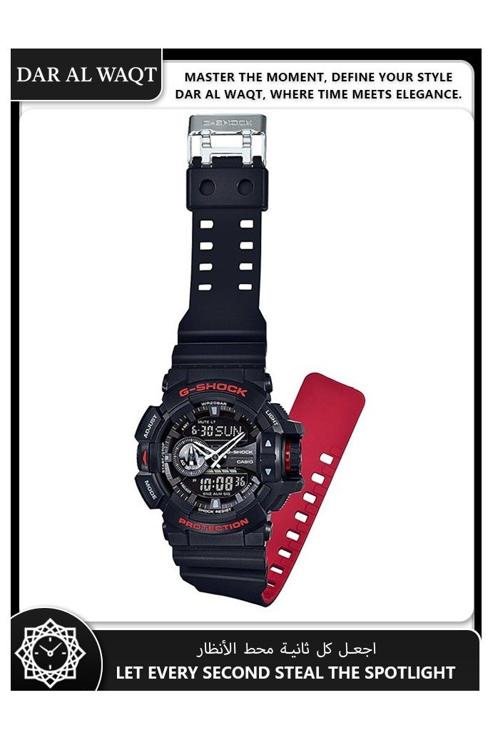 CASIO GA-400HR-1A Stylish Red and Black Multifunction Sports Watch with High-Durability Design for Outdoor Adventures - Image 2