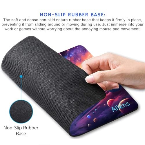 Aliens Mouse Pad for Computer, Laptop, Smooth Premium Cloth Surface, Non-Slip Rubber Base, Speed and Precision Operation Compatible with Laser and Optical Mouse, Gaming, Office, Home 230x190mm (SP-13) - Image 2