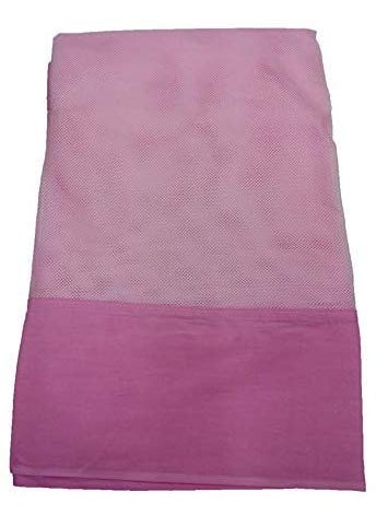Anaya Mosquito Net 65 x 8 ft XXL Size Bed Net Polycotton Pink 100 Heavy Quality Net