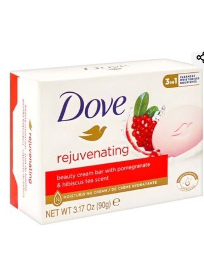 دوف قالب كريم تجميل مجدد للبشرة برائحة الرمان وشاي الكركديه، 90 غرام، قطعتان - Image 3