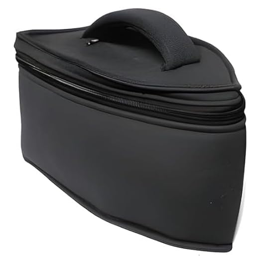 ATRMITRA ATRMITRA Fabric Iron Press Storage Cover Ironing Board Iron Storage Bag Handle Zipper Closure Protective Cover For Travelling And Home Storage Black Zippered 30cm x 15cm x 13cm - Image 1