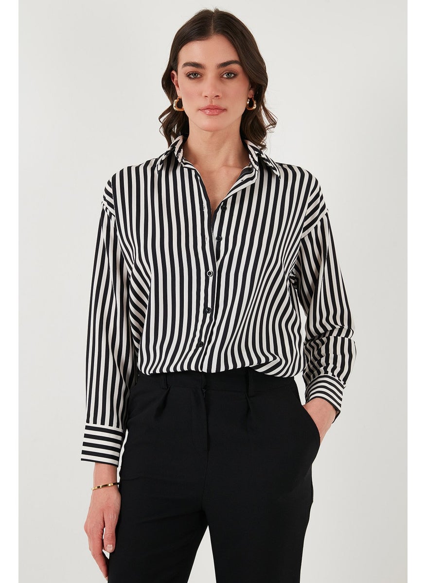 Standard Fit Classic Collar Striped Shirt Women's Shirt 6772894 - pzsku/ZD4C75750A2FA580B5BAEZ/45/_/1741257106/f58de916-469e-4b1c-bc2f-810202c712b6