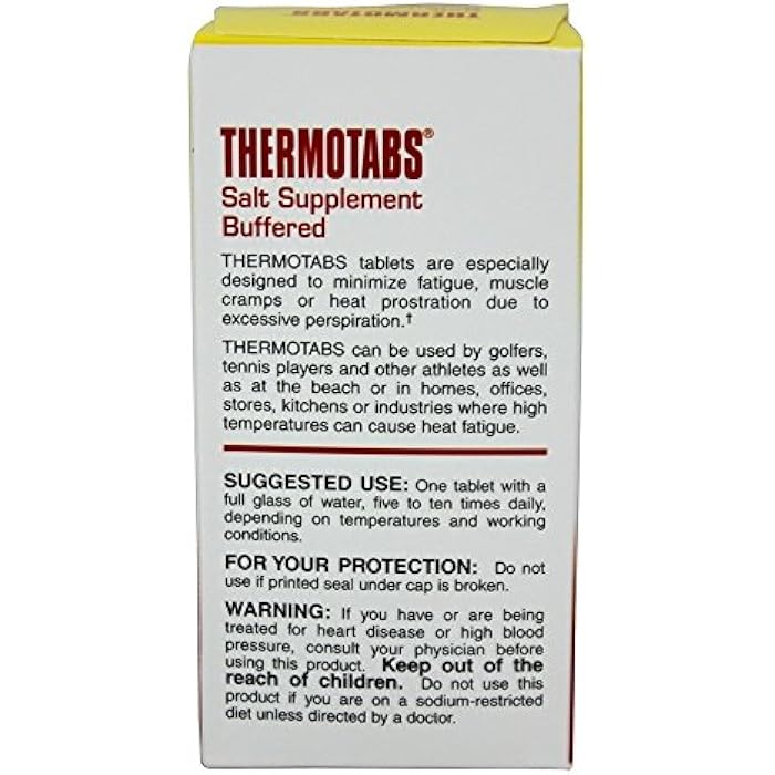 Thermotabs Salt Supplement, Buffered, 100 Tablets - Image 4