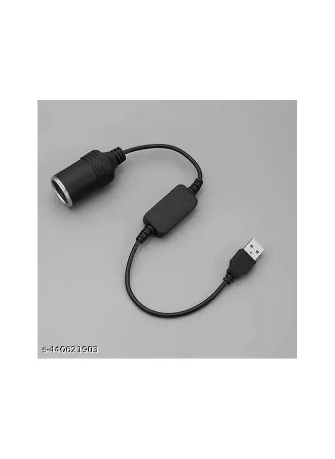 DLC USB Car Adapter Voltage Converter-5V to 12V Car Lighter Power Boost Inverter with 0.6m Cable for Driving Recorder,Car Battery & Fan DLC-32907  - Image 2