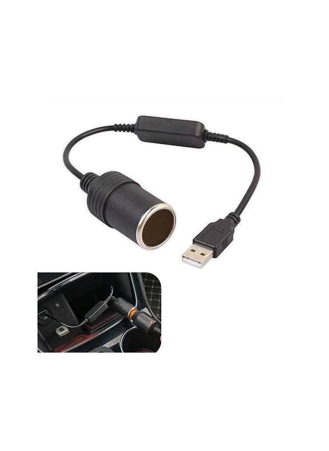 DLC USB Car Adapter Voltage Converter-5V to 12V Car Lighter Power Boost Inverter with 0.6m Cable for Driving Recorder,Car Battery & Fan DLC-32907  - Image 3