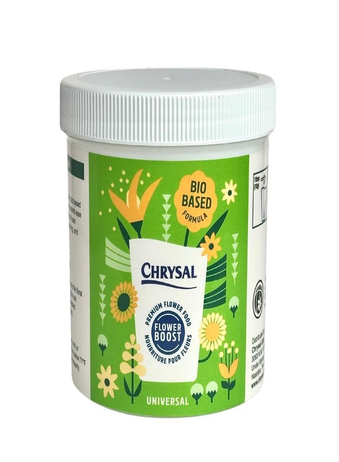 Chrysal Bio-Based Flower Food - Universal Flower Preservative for Fresh Cut Flowers - Eco-Friendly 10 oz Jar with Scoop - Extends Vase Life by Up to 60% - Image 1