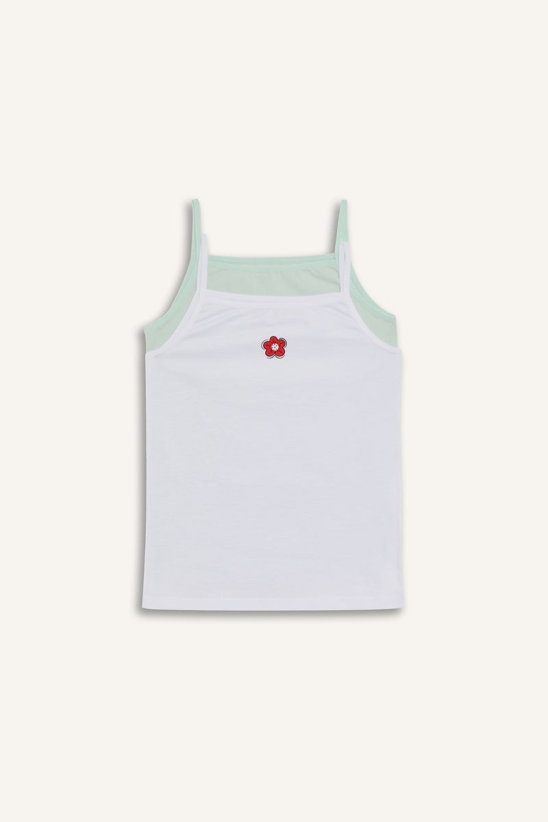 DeFacto Girl Floral 2 Piece Undershirts  - Image 1