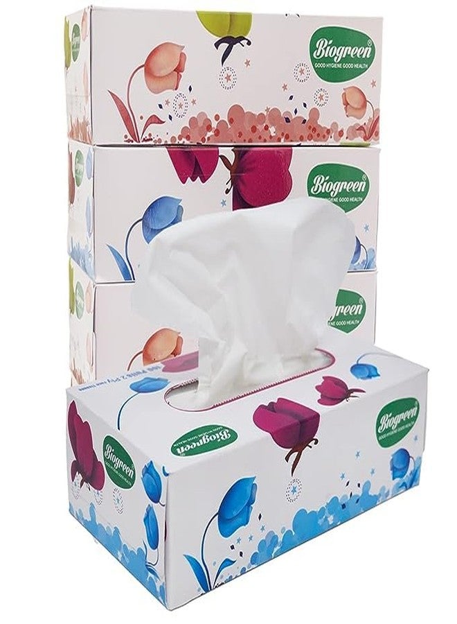 Biogreen So Soft Facial/Face Tissues 100 Pulls Per Box - Pack of 6 - Image 1