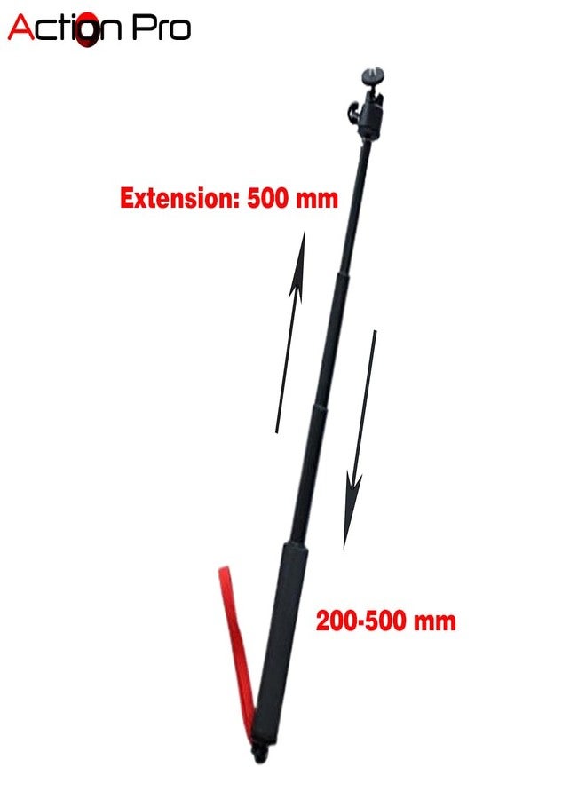 Action Pro Waterproof Extendable Selfi Stick Monopod with Phone Holder Compatible with GoPro-13/12/11/10/9/8/7/6/5/4/3+/3/SJCAM/Xiaomi/YI Other Action Cameras and Smart Phones - Image 4