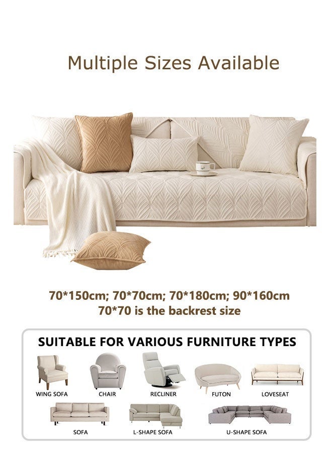 وسادة أريكة بسيطة وعصرية، غطاء أريكة غير قابل للانزلاق، وسادة مسطحة، غطاء أريكة هولندي عالمي مناسب لأربعة فصول، متعدد المقاسات، مقاوم للتآكل، متسخ، قابل للغسل، يمكن إزالته (رمادي) - Image 3
