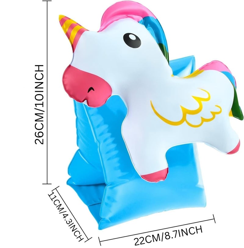 SOLDTRUE Children Vests Water Sports Kids Baby Swim Rings Kids Life Vest Inflatable Arm Band 3D Arm Float Rings Swimming Floatation Devices Swimming Accessories, 2 to 5 Year Age (2Pcs, Multi Design) - Image 2