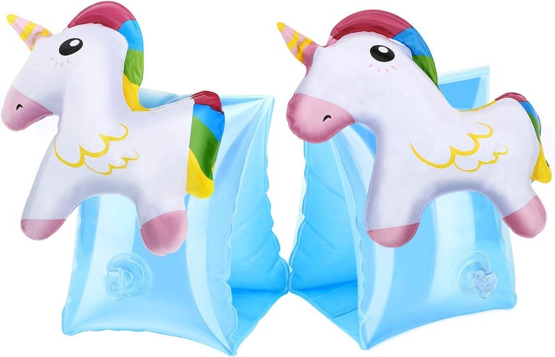 SOLDTRUE Children Vests Water Sports Kids Baby Swim Rings Kids Life Vest Inflatable Arm Band 3D Arm Float Rings Swimming Floatation Devices Swimming Accessories, 2 to 5 Year Age (2Pcs, Multi Design) - Image 1