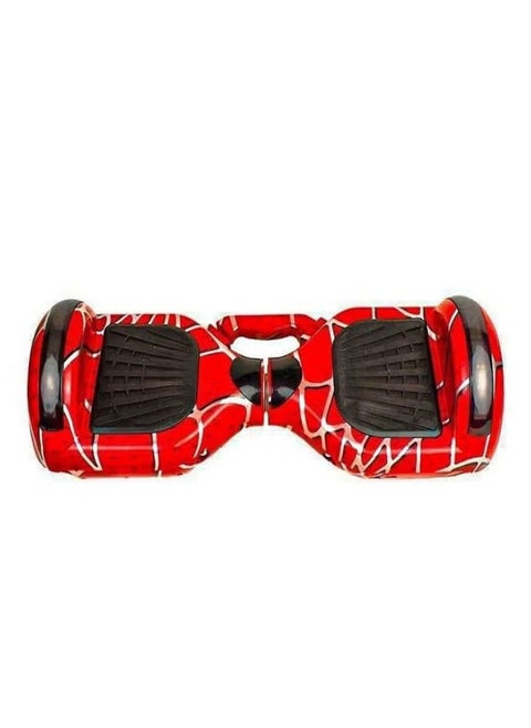 "6.5-inch Hoverboard, Bluetooth Speaker, Dual Powerful Motors, LED Lights, Self-Balancing Electric Scooter (Spider-Man Style) Red."