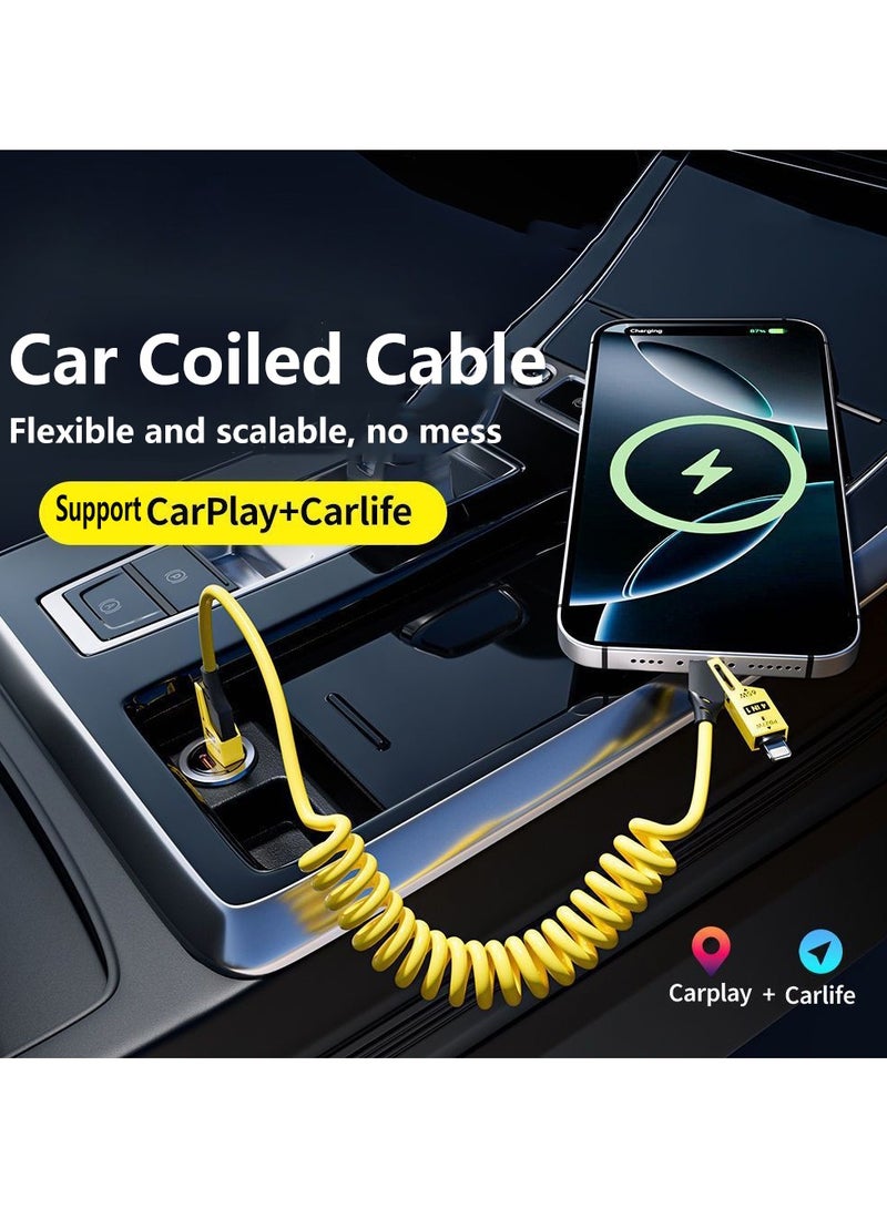 Generic 65W 4-in-1 Multi Charging Cable, Fast Charging Cable for car with Lightning/Type C/USB A Port  - Image 4