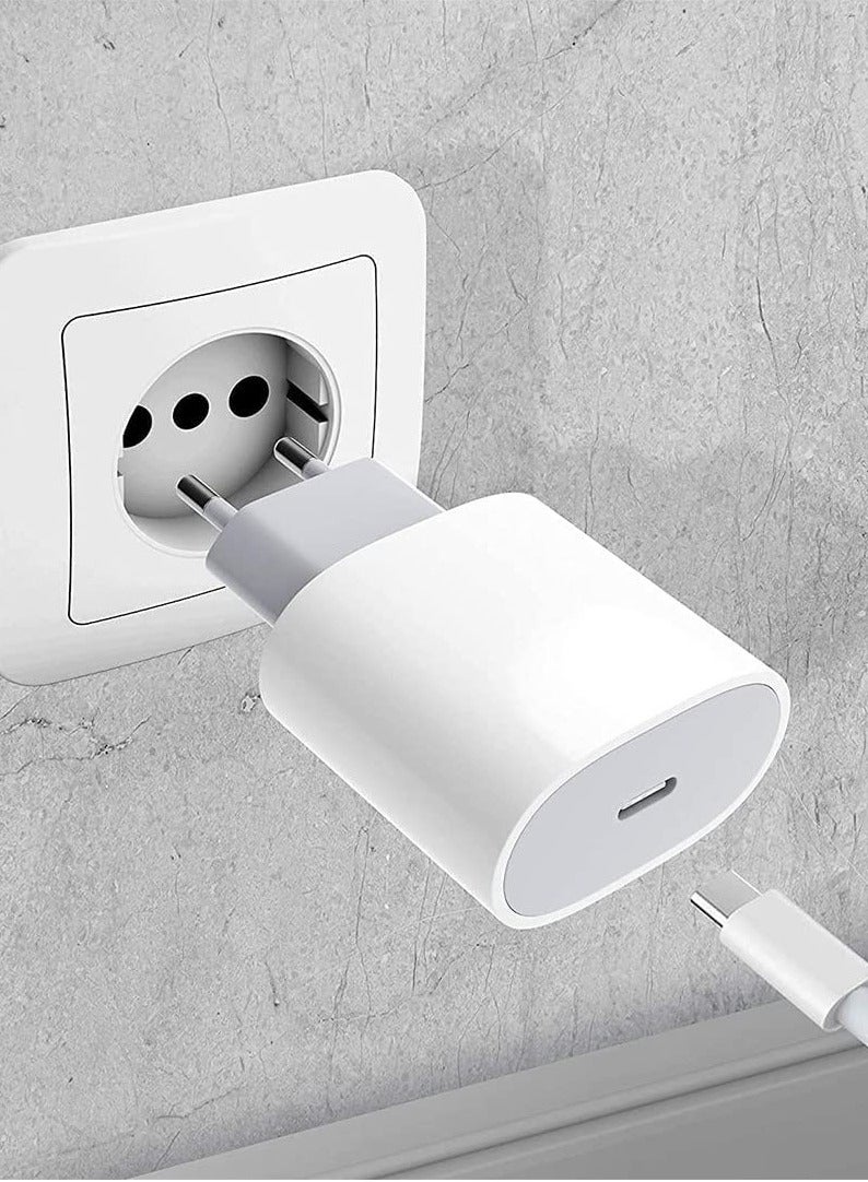 Dual Charger With USB-C Port And Lightning Cable 20W For Apple Iphone 14 Pro Max - Image 2