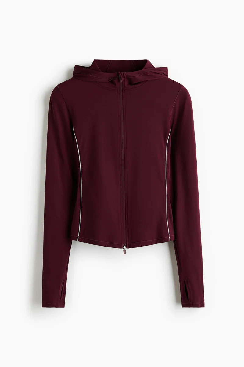 H&M  Hooded sports jacket with CoolMove™ for Women | Best Price UAE