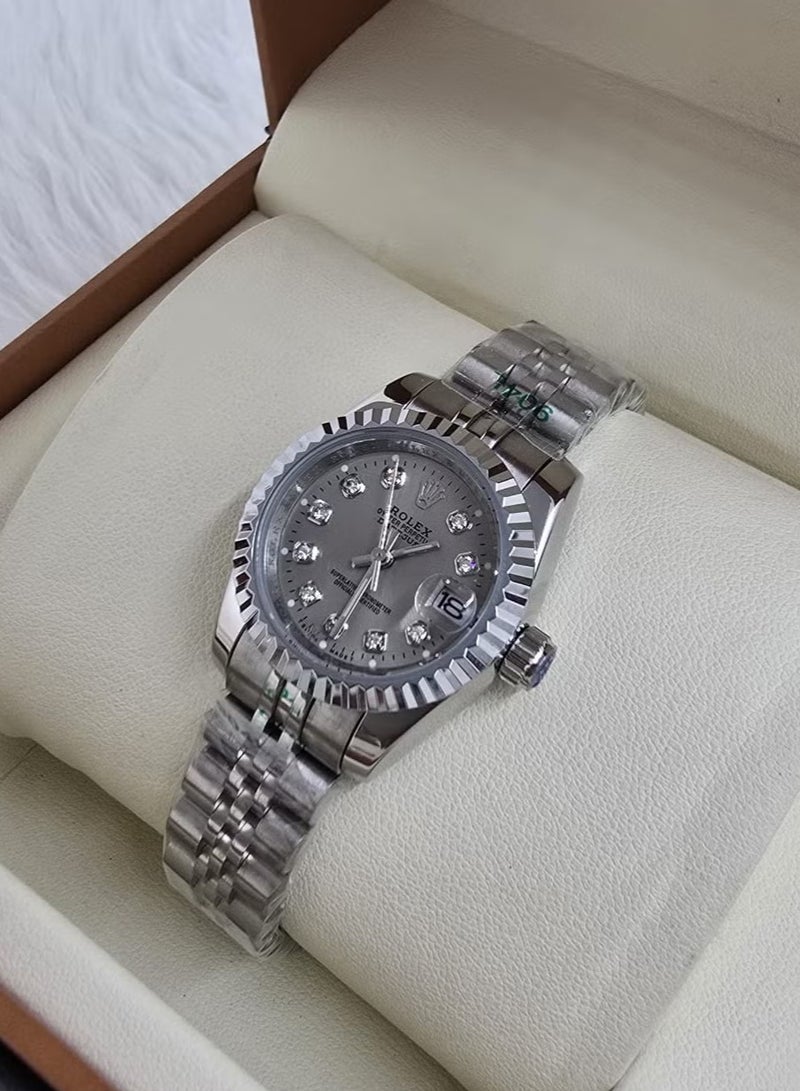 Rolex Womens watch with gray dial 