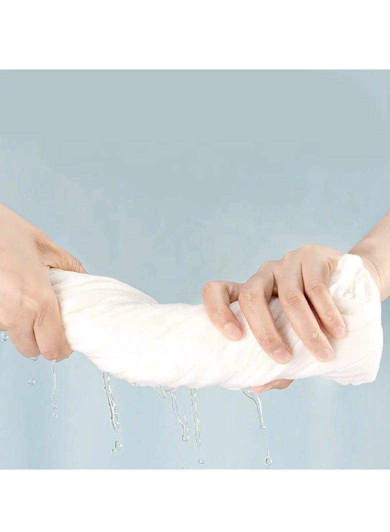 2 pcs, individually wrapped disposable bath towels, portable, soft, thickened, pure cotton, no fluorescence, high water absorption, disposable white cotton travel bath, high quality disposable bath towels, 140 x 70 cm  - Image 5