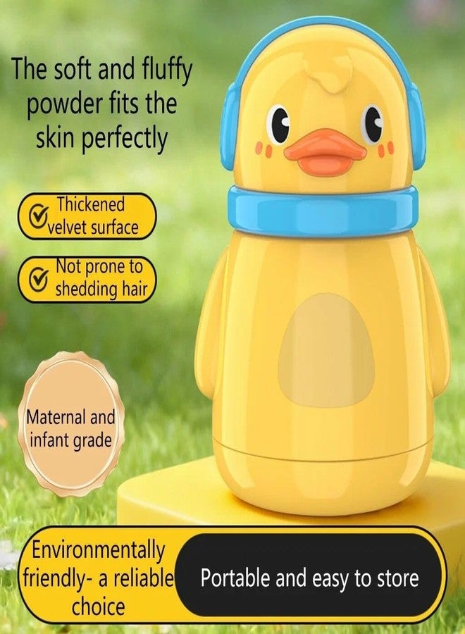 Sajani Duck Design Baby Powder Puff With Storage Box, Baby Skin Care Compact & Travel-Friendly Container, Soft & Gentle Powder Applicator For Newborns & Kids (Powder Puff Box) - Image 5