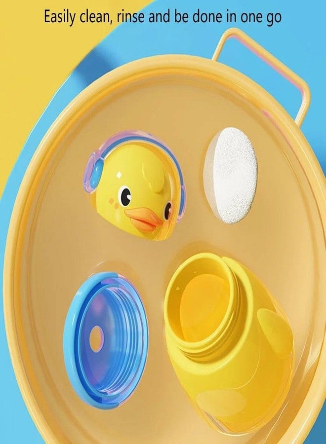 Sajani Duck Design Baby Powder Puff With Storage Box, Baby Skin Care Compact & Travel-Friendly Container, Soft & Gentle Powder Applicator For Newborns & Kids (Powder Puff Box) - Image 3
