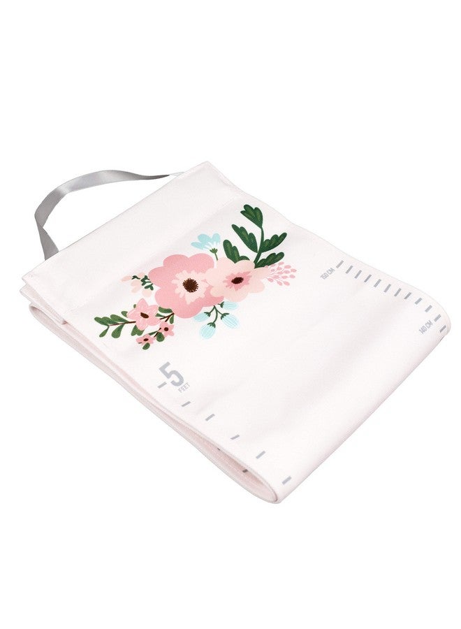 Pearhead Floral Wall Growth Chart for Girls, Kids Height Measuring Chart, Wall Decor for Girls Bedroom Or Nursery, Baby Growth Chart, Though She Be Little She is Fierce - Image 2